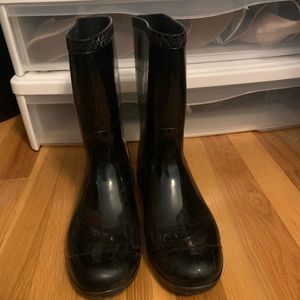 Black ugg rain boots